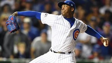 Aroldis Chapman aspira a convertirse en el primer pitcher relevista en firmar un contrato de 100 millones de dólares.