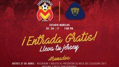 Monarcas regalará los boletos ante Pumas