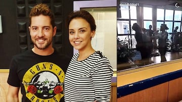 David Bisbal y Chenoa ensayan cogidos de la mano OT EL Reencuentro