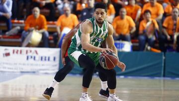 Askia Booker, durante un partido la pasada temporada con el Betis.