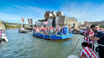 11/04/24 ATHLETIC DE BILBAO ALEGRIA CELEBRACION CAMPEONES COPA DEL REY 2024
GABARRA POR LA RIA