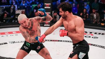 Mousasi golpea a Vanderford en Bellator 275.