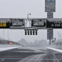 La nieve de Emma retrasó el tercer día de F1 en Barcelona