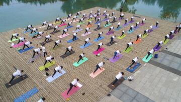 Este domingo fue el d¨ªa internacional del yoga