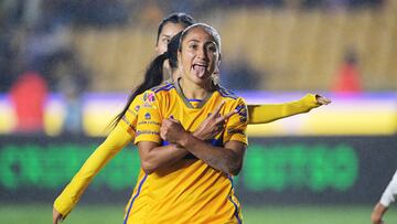 during the game Tigres UANL vs Pumas UNAM, corresponding to second leg match of the Torneo Apertura 2023 of the Liga BBVA MX Femenil, at Universitario Stadium, on November 13, 2023.
<br><br>
durante el partido Tigres UANL vs Pumas UNAM, correspondiente al partido de Vuelta de Cuartos de Final del Torneo Apertura 2023 de la Liga BBVA MX Femenil, en el Estadio Universitario, el 13 de Noviembre de 2023