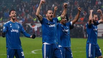 Juventus celebra su clasificaci&oacute;n ante Lokomotiv