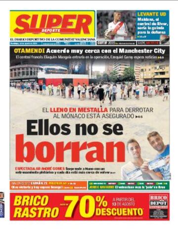 Portadas de la prensa deportiva