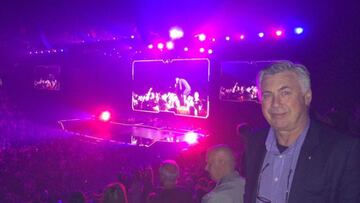 Ancelotti, en el concierto.