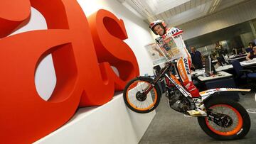 Toni Bou en la redacción de AS.