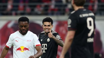Luis Díaz, presente en la remontada del Bayern ante Leipzig