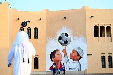 Las calles de Doha ya están listas y lucen de gala para el comienzo del Mundial de Qatar el próximo 20 de noviembre.