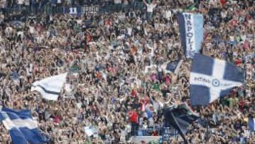 Un cántico une a hinchas del Atlético y del Nápoles