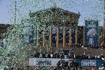 Las imágenes del desfile de los Eagles en Philadelphia tras el Super Bowl LII