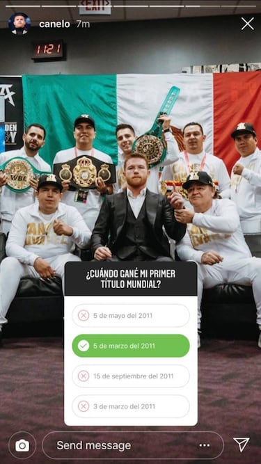 Canelo Álvarez interactúa con sus fans al publicar una encuesta
