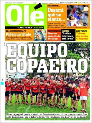 Portadas de la prensa mundial