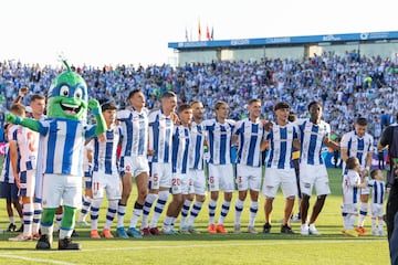 Los jugadores del Leganés celebran el ascenso a Primera División.