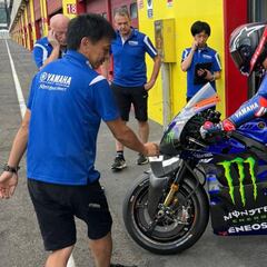 Dovizioso prueba la Yamaha en Misano