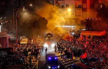 Histórico recibimiento al Valencia antes de la semifinal
