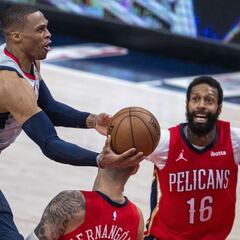 Russell Westbrook (36+15+9) complica la vida a los Pelicans