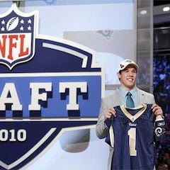 El quarterback Sam Bradford, elegido como nº 1 del draft por los San Luis Rams