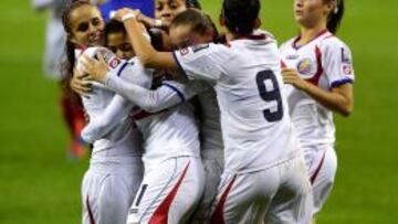 La Selecci&oacute;n femenina de Costa Rica. 