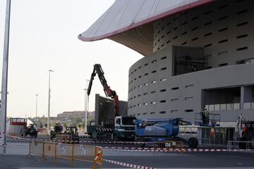 The Wanda Metropolitano is still being worked on...