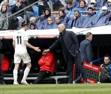 A falta de 15 minutos para el final del partido el galés fue sustituido por Lucas Vázquez. 