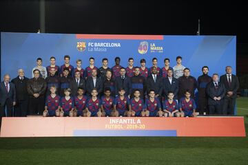 Equipo del FC Barcelona infantil A masculino.