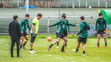 Entrenamiento del Racing de Ferrol.