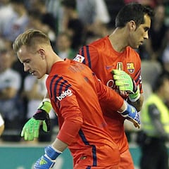 Bravo tiene una lesión en el sóleo; peligra el final de Liga