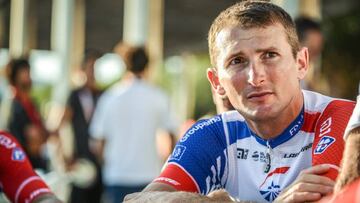El ciclista francés Mickael Delage.
