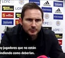 Lampard se siente en un hilo y salta estilo Mourinho: 'rajada' sin precedentes contra los suyos