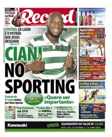 Portadas de la prensa deportiva