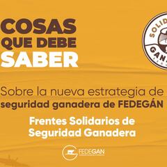 ¿Qué son los Frentes Solidarios de Seguridad Ganadera y quién los apoya?