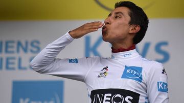 Egan Bernal fue uno de los protagonistas de la etapa 18 del Tour de Fracia