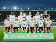 Alineación del Racing contra el Almería.