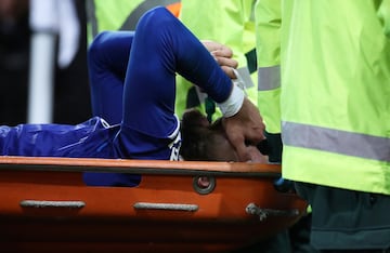 The Everton player severely fractured his ankle after a challenge with Tottenham’s Heung-Min Son, who was left devestated by the incident.