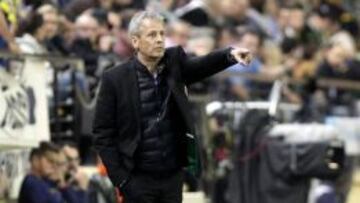 Lucien Favre, durante el encuentro frente al Villarreal.