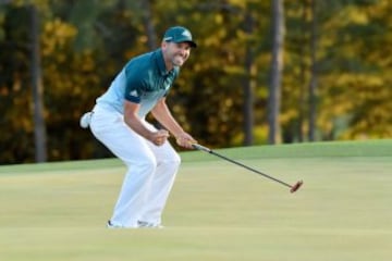 Sergio Garcia celebrates winning his first major.