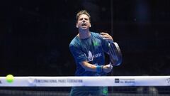 Paquito Navarro, en una acción en el partido,