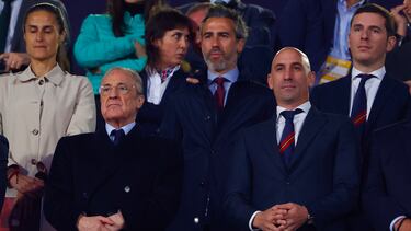 Florentino Pérez junto a Luis Rubiales.