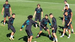 GRAF475. MADRID, 25/10/2017.- Los jugadores del Real Madrid, durante el entrenamiento de la plantilla hoy en Valdebebas de cara al partido de ida de dieciseisavos de final de la Copa del Rey que disputan ma&ntilde;ana frente al Fuenlabrada en el estadio Fernando Torres de la localidad madrile&ntilde;a. EFE/ V&iacute;ctor Lerena