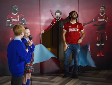 Salah delights Liverpool school kid match commentators