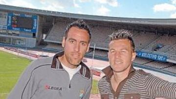 <b>PASADO GRANA. </b>Abel y Antoñito fueron piezas claves en el ascenso de Lucas Alcaraz.