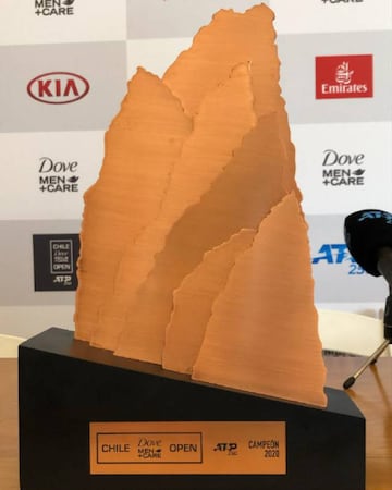 Thiago Seyboth Wild se llevó a su casa un coqueto trofeo que simboliza la Cordillera de los Andes y está hecho de cobre.