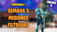 Fortnite Capítulo 3 Temporada 1: desafíos y misiones filtradas Semana 3