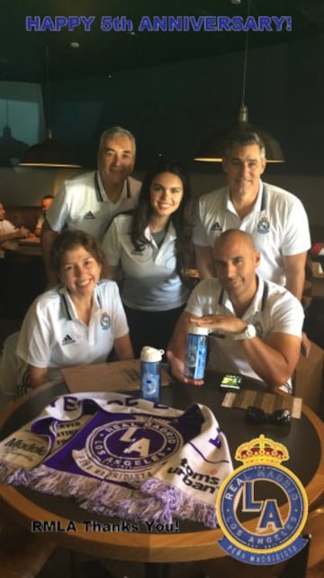 Despite Real Madrid's draw with Las Palmas, Los Blancos' LA supporters' club celebrated its fifth anniversary in style.