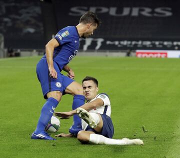 Sergio Reguilón y César Azpilicueta.