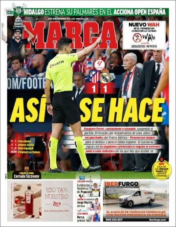 Las portadas tras el derbi