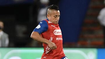 Jugadores de Independiente Medellín en un partido de Liga BetPlay
